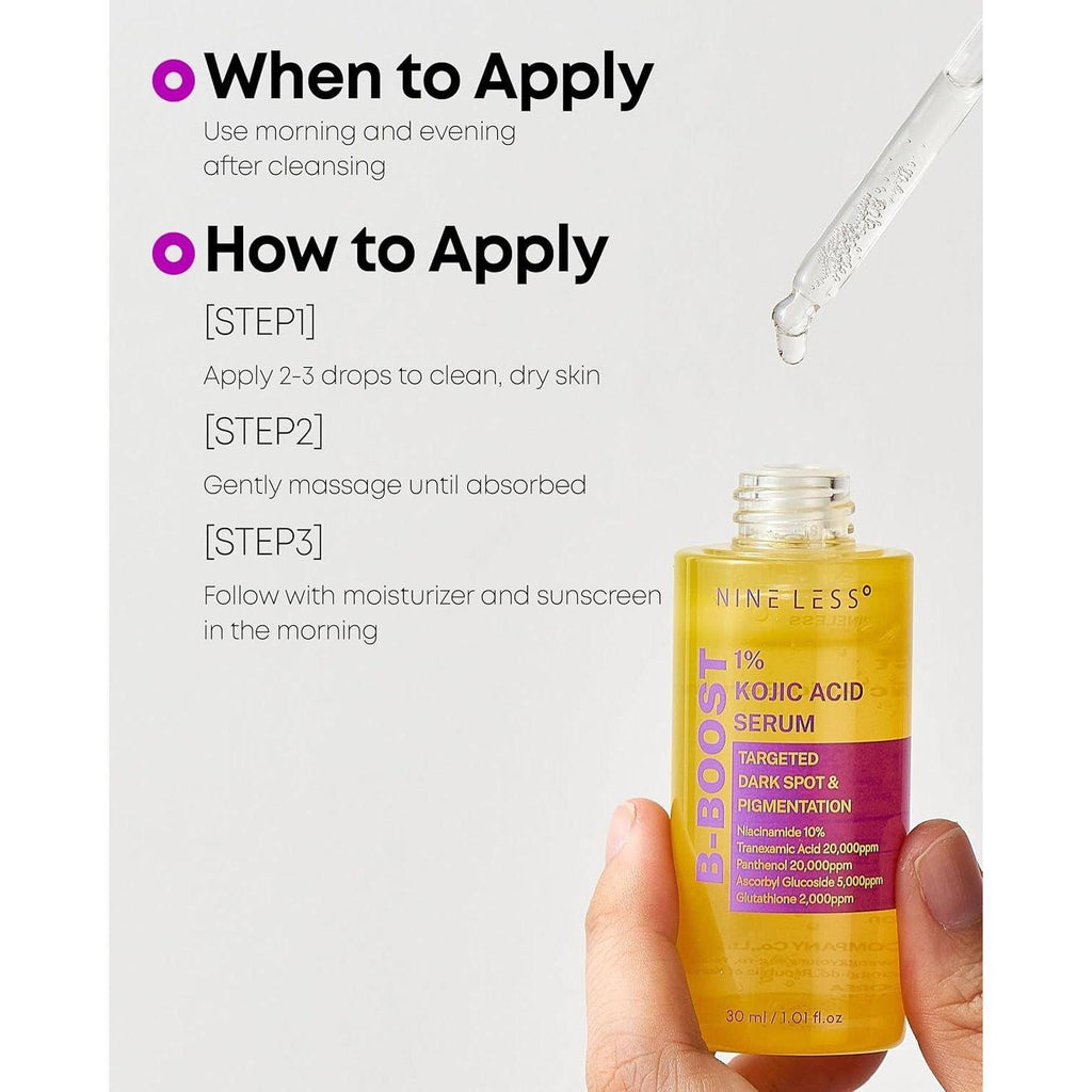 NINELESS B-Boost 1% Kojic Acid Serum (30ml)