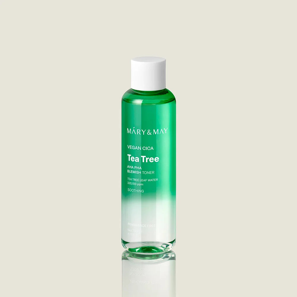 Mary&May Vegan CICA Tea Tree AHA PHA Toner (200ml)