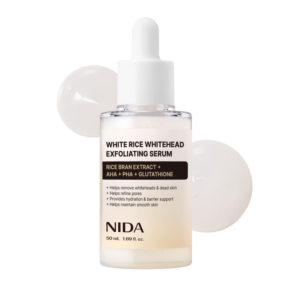 NIDA White Rice Whitehead Exfoliating Serum (50ml)