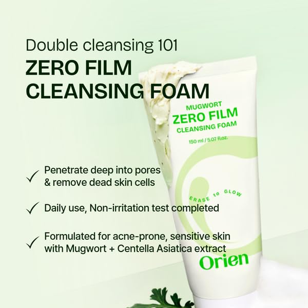 Orien Mugwort Zero Film Cleansing Foam (150ml)