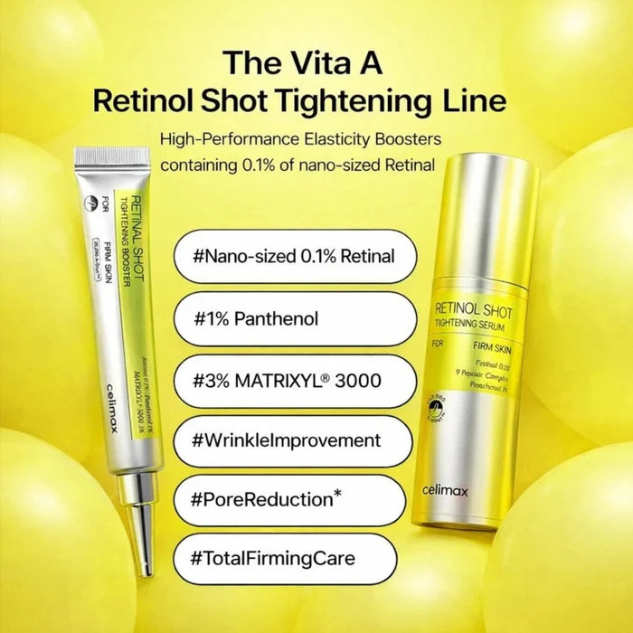 Celimax The Vita-A Retinol + Retinal Tightening Booster Set (30ml+15ml+3ml)