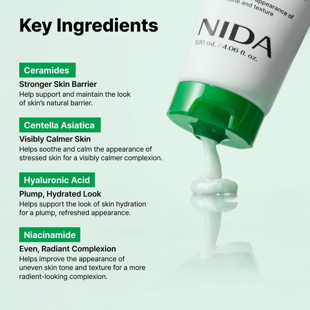 NIDA Centella Deep Pore Cleansing Foam (120ml)