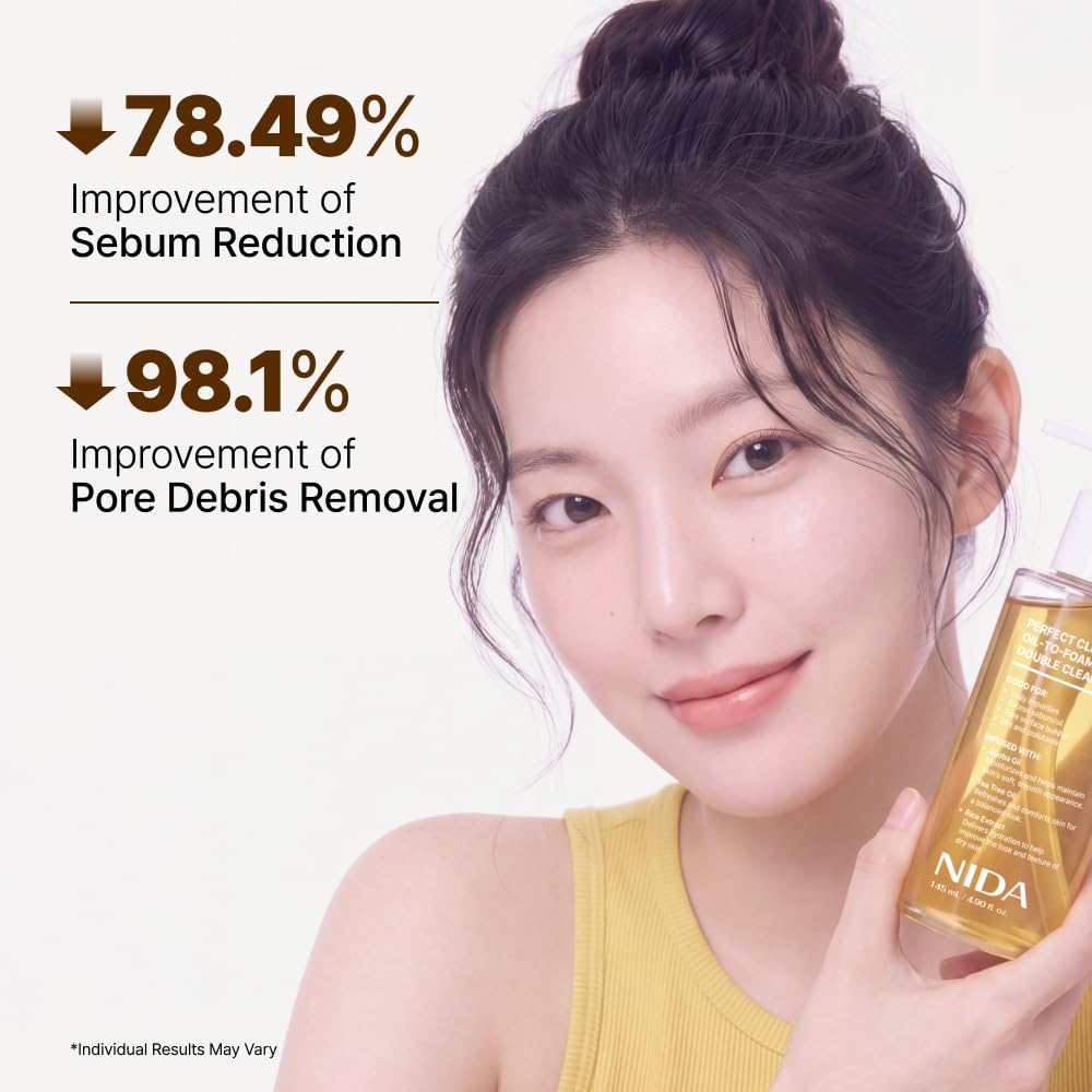 NIDA Perfect Clear Oil-to-Foam Double Cleanser (145ml)