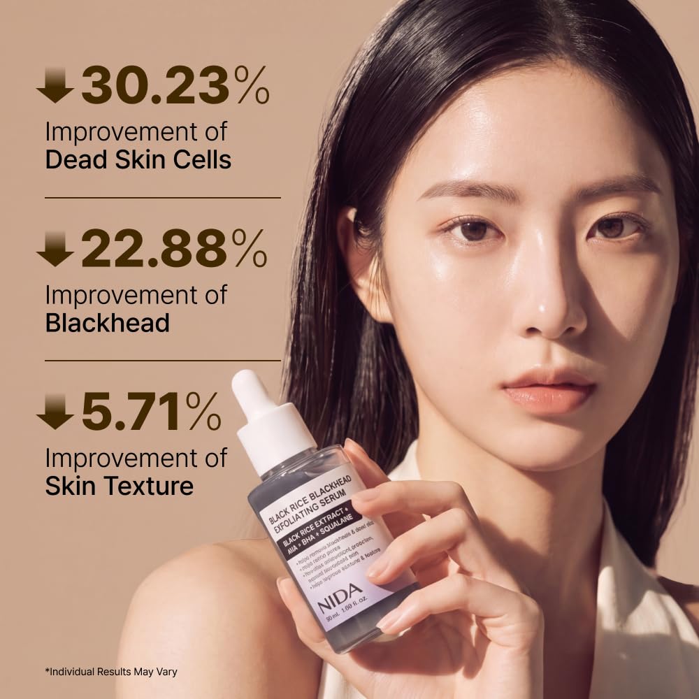 NIDA Black Rice Blackhead Exfoliating Serum (50ml)