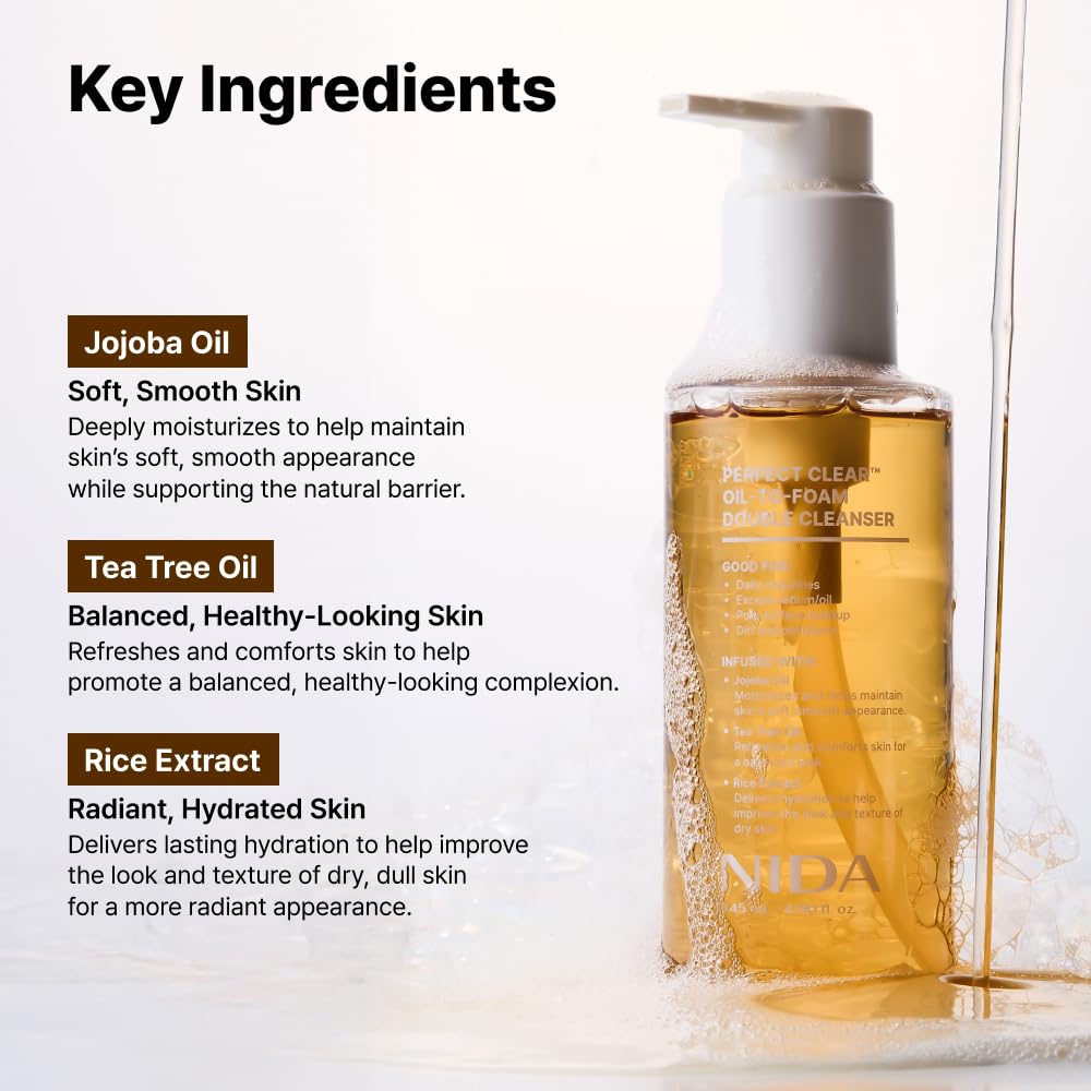 NIDA Perfect Clear Oil-to-Foam Double Cleanser (145ml)