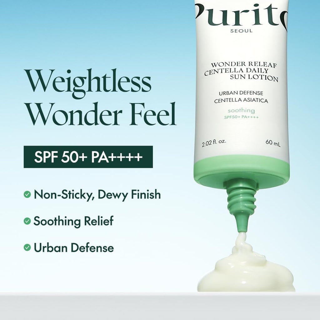 Purito Seoul Wonder Releaf Centella Daily Sun Lotion SPF50 (60ml)
