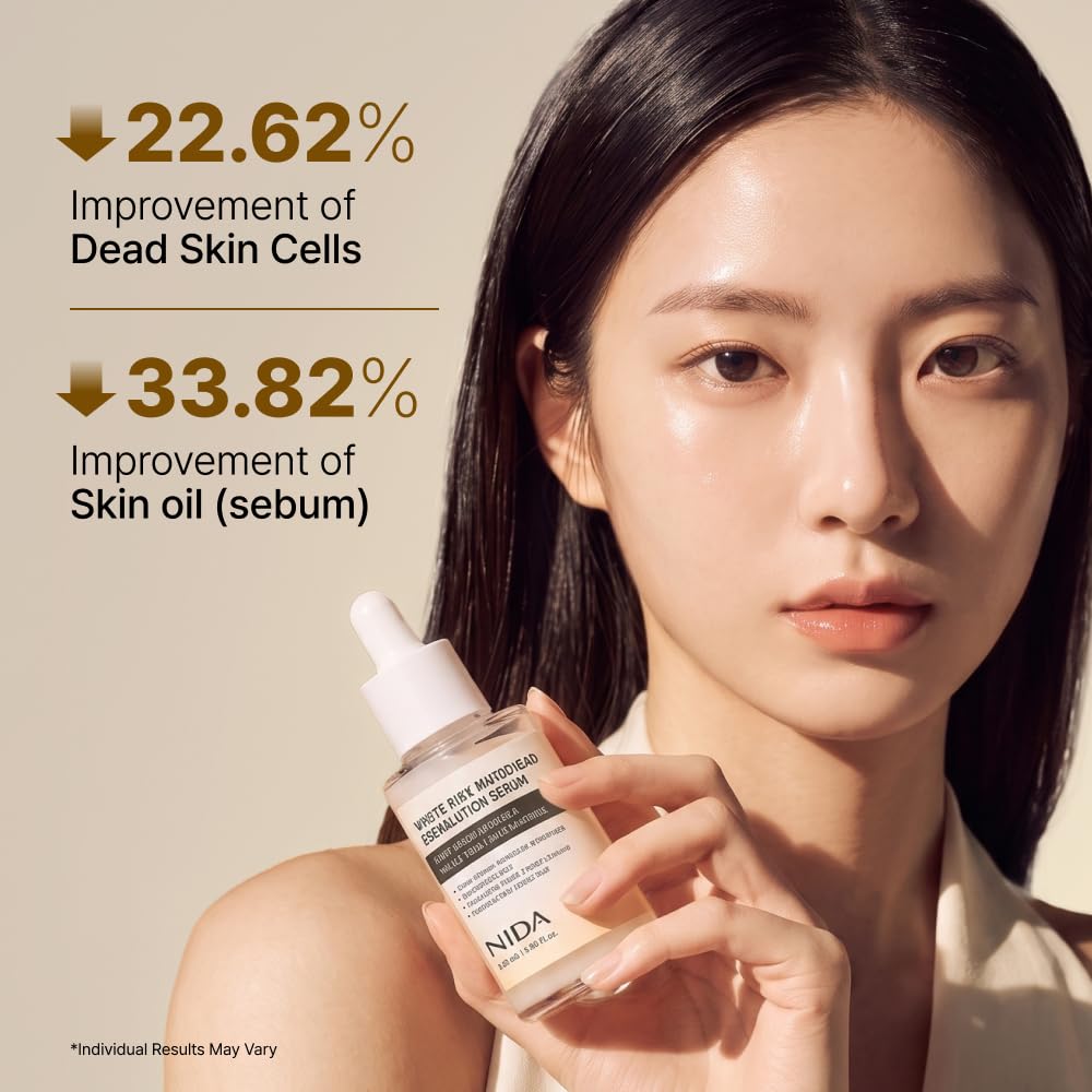 NIDA White Rice Whitehead Exfoliating Serum (50ml)