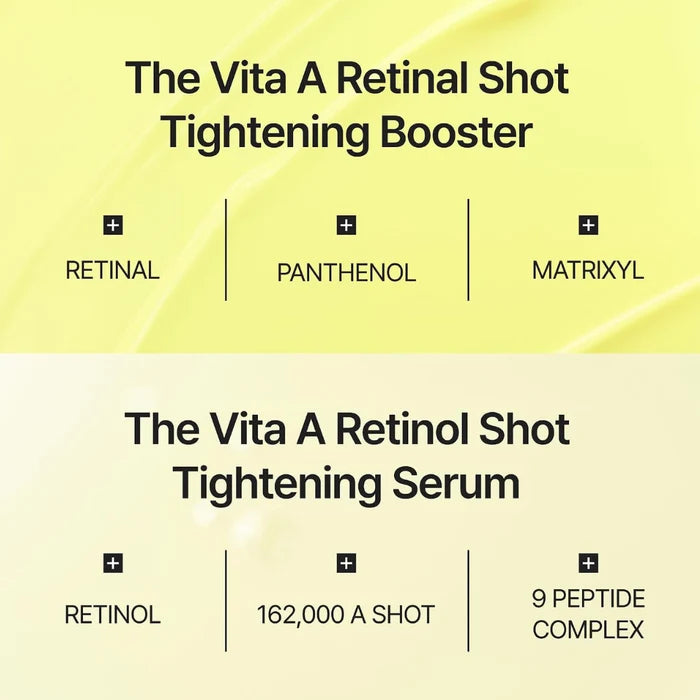 Celimax The Vita-A Retinol + Retinal Tightening Booster Set (30ml+15ml+3ml)
