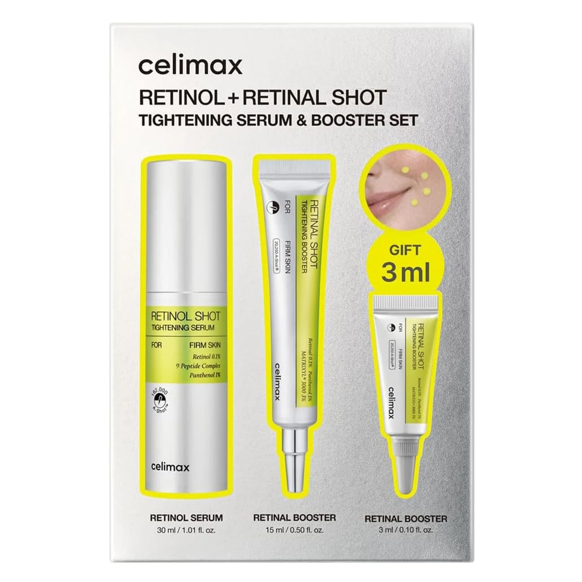 Celimax The Vita-A Retinol + Retinal Tightening Booster Set (30ml+15ml+3ml)