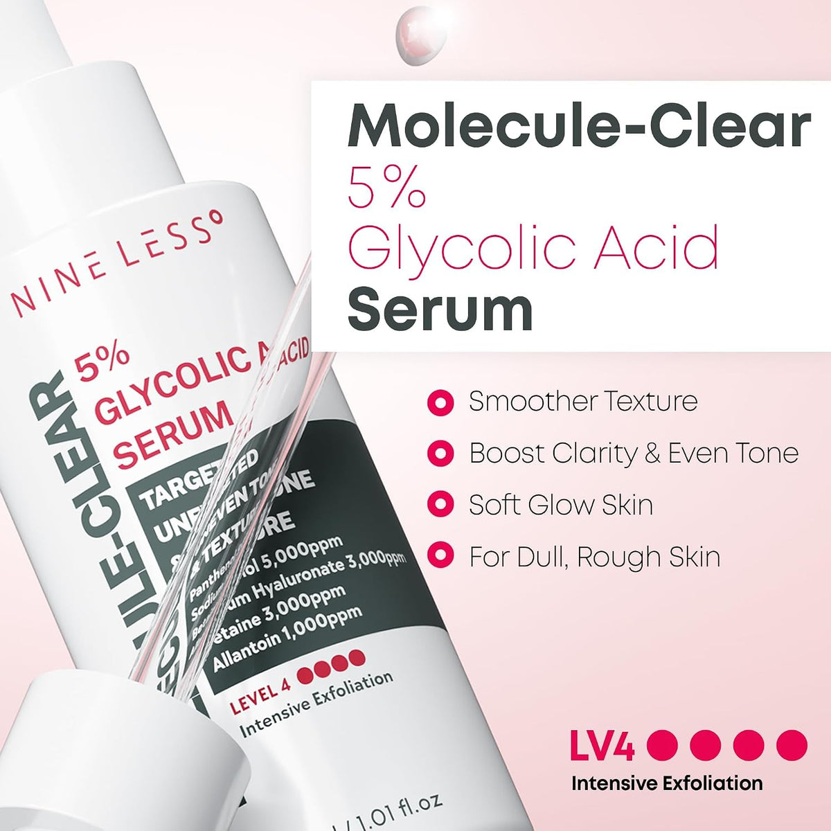 NINELESS Molecule-Clear 5% Glycolic Acid Serum (30ml)