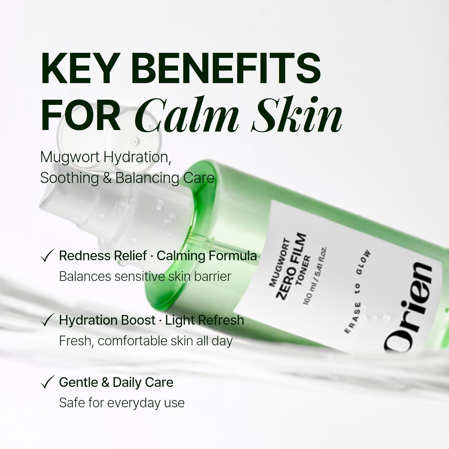 Orien Mugwort Zero Film Toner (160ml)