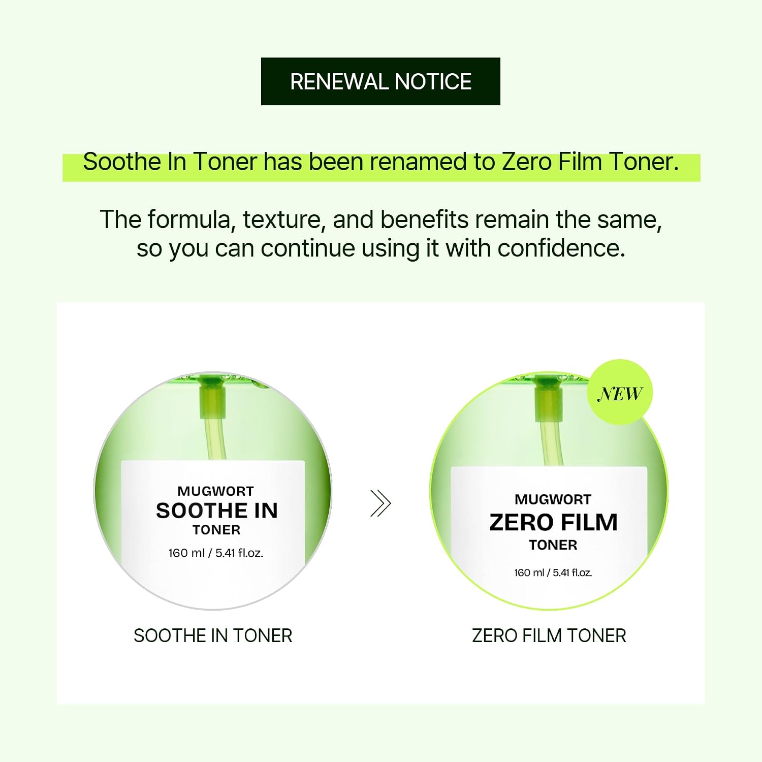 Orien Mugwort Zero Film Toner (160ml)