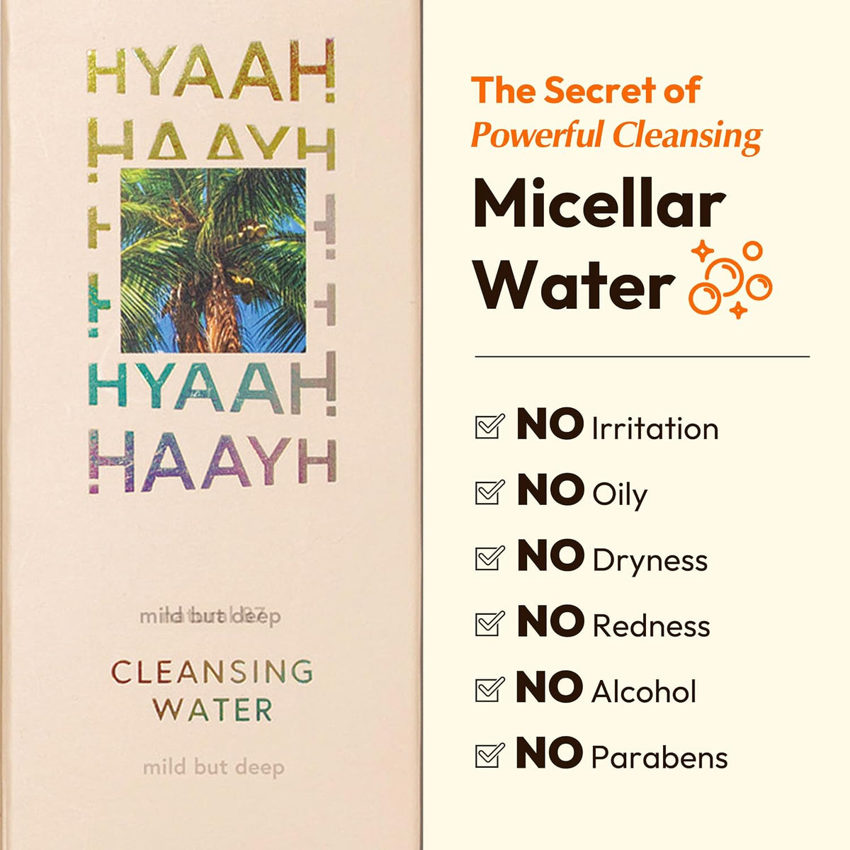 HYAAH Mild But Deep Cleansing Water (300ml)