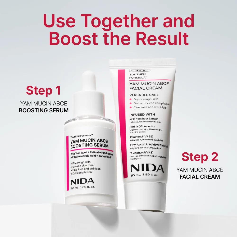 NIDA Youthful Formula Yam Mucin ABCE Facial Cream (55ml)