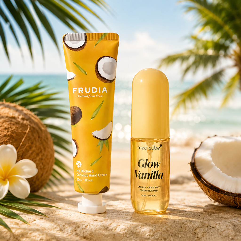 Medicube x Frudia Coconut & Vanilla Hand, Hair & Body Care Travel Duo (30g + 30ml)