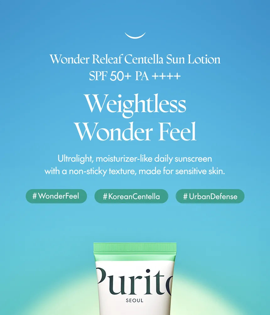 Purito Seoul Wonder Releaf Centella Daily Sun Lotion SPF50 (60ml)