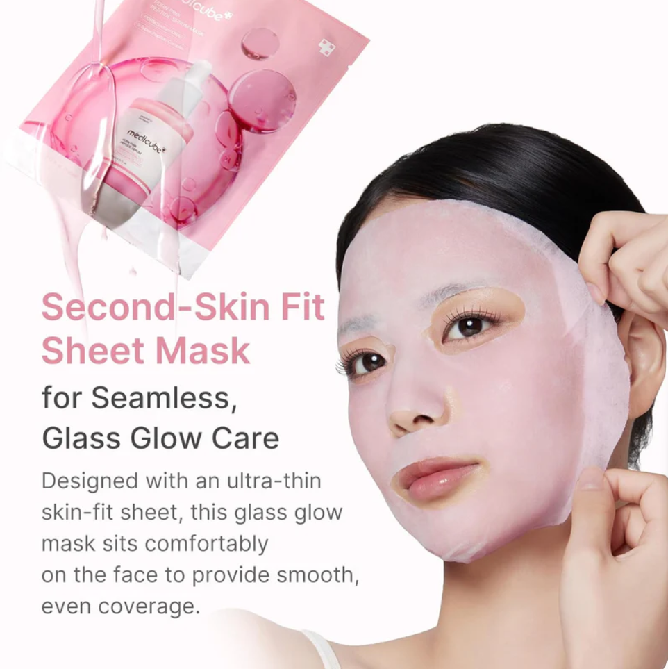 Pink peptide serum mask (single)