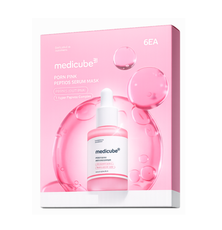 Pink peptide serum mask (single)