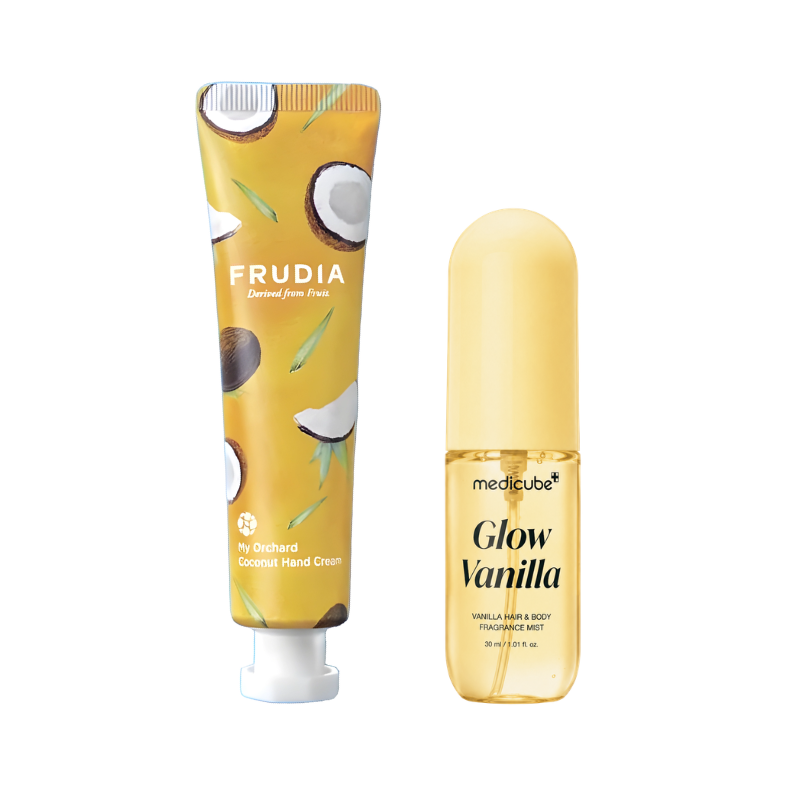 Medicube x Frudia Coconut & Vanilla Hand, Hair & Body Care Travel Duo (30g + 30ml)