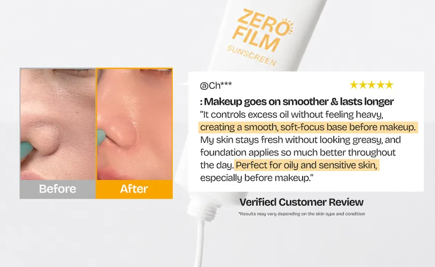 Orien Zero Film Oil Control Sunscreen (50ml)