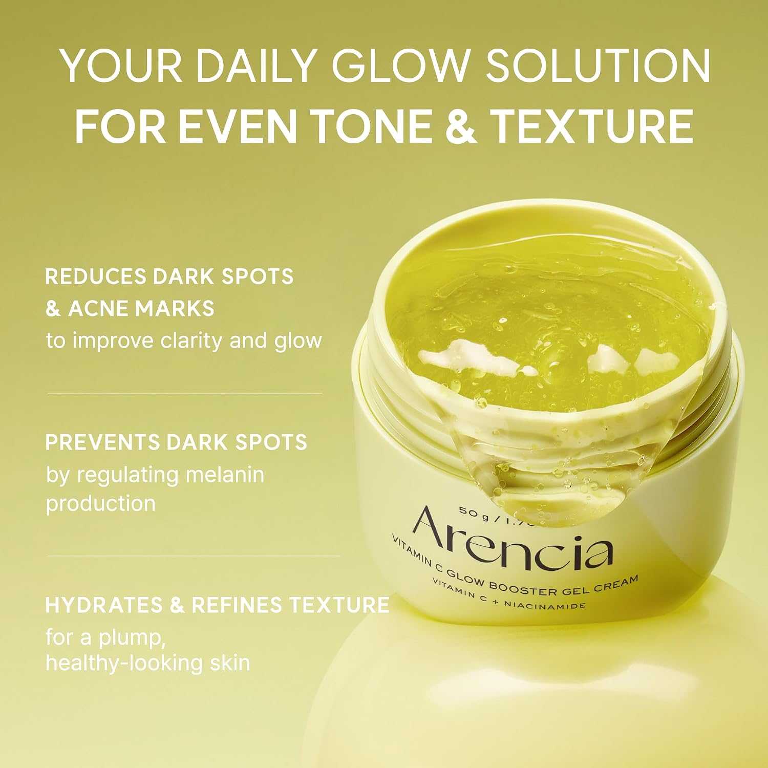 Arencia Vitamin C Glow Booster Gel Cream (50g)