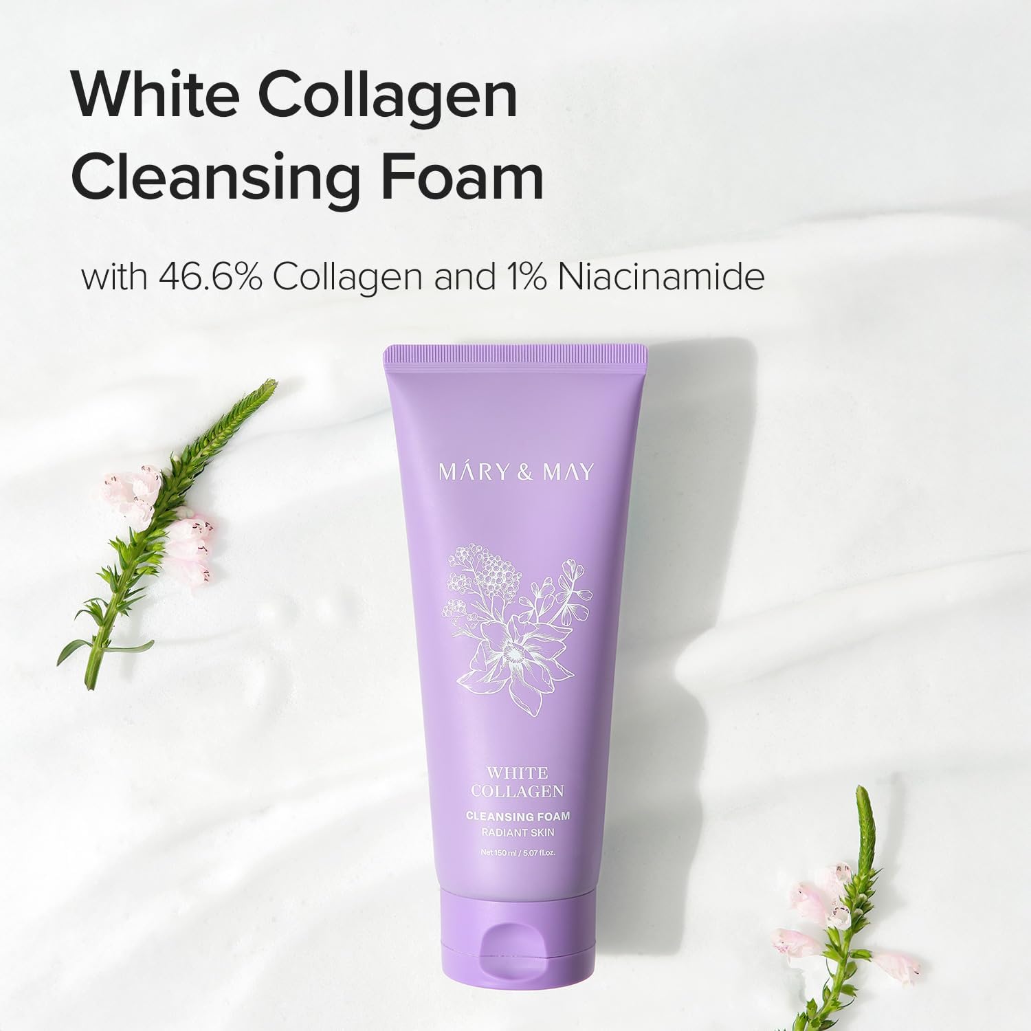 Mary&May White Collagen cleansing foam (150ml)