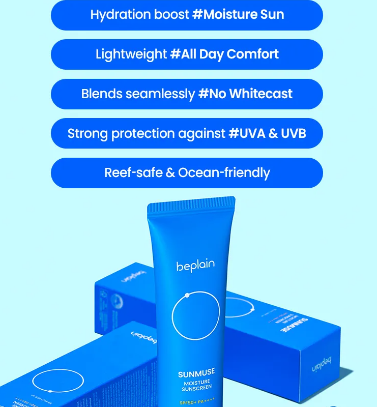 BEPLAIN Sunmuse Moisture Sunscreen SPF50+ PA++++ (50ml)