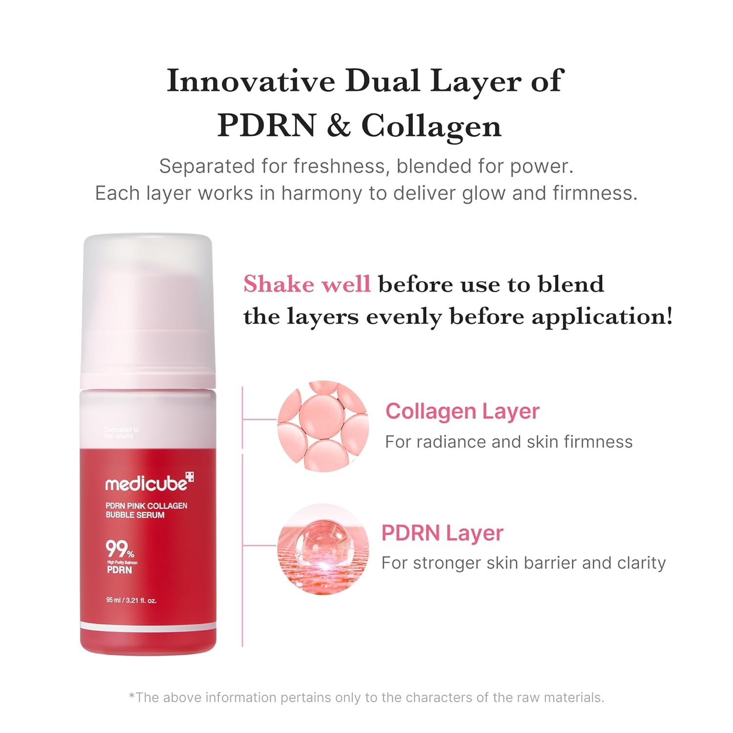 PDRN pink collagen bubble serum (95ml)