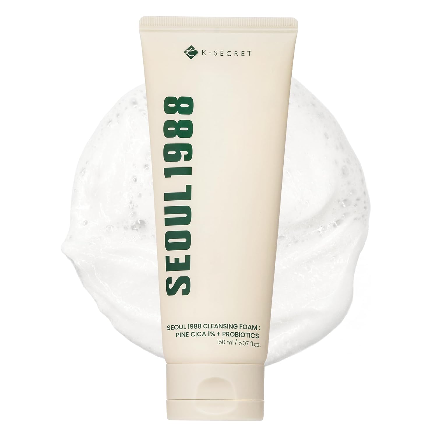 K-Secret - SEOUL 1988 Pine Cica 1% + Probiotics Cleansing Foam (150ml)