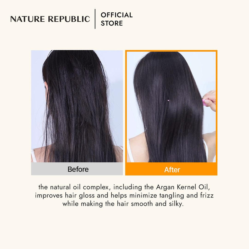 Nature Republic Argan Essential Shampoo & Conditioner Set (300ml+300ml)