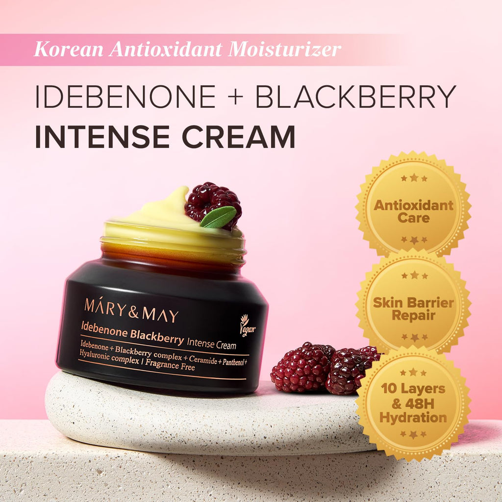 Mary&May Idebenone + Blackberry complex intensive total care cream (70g)