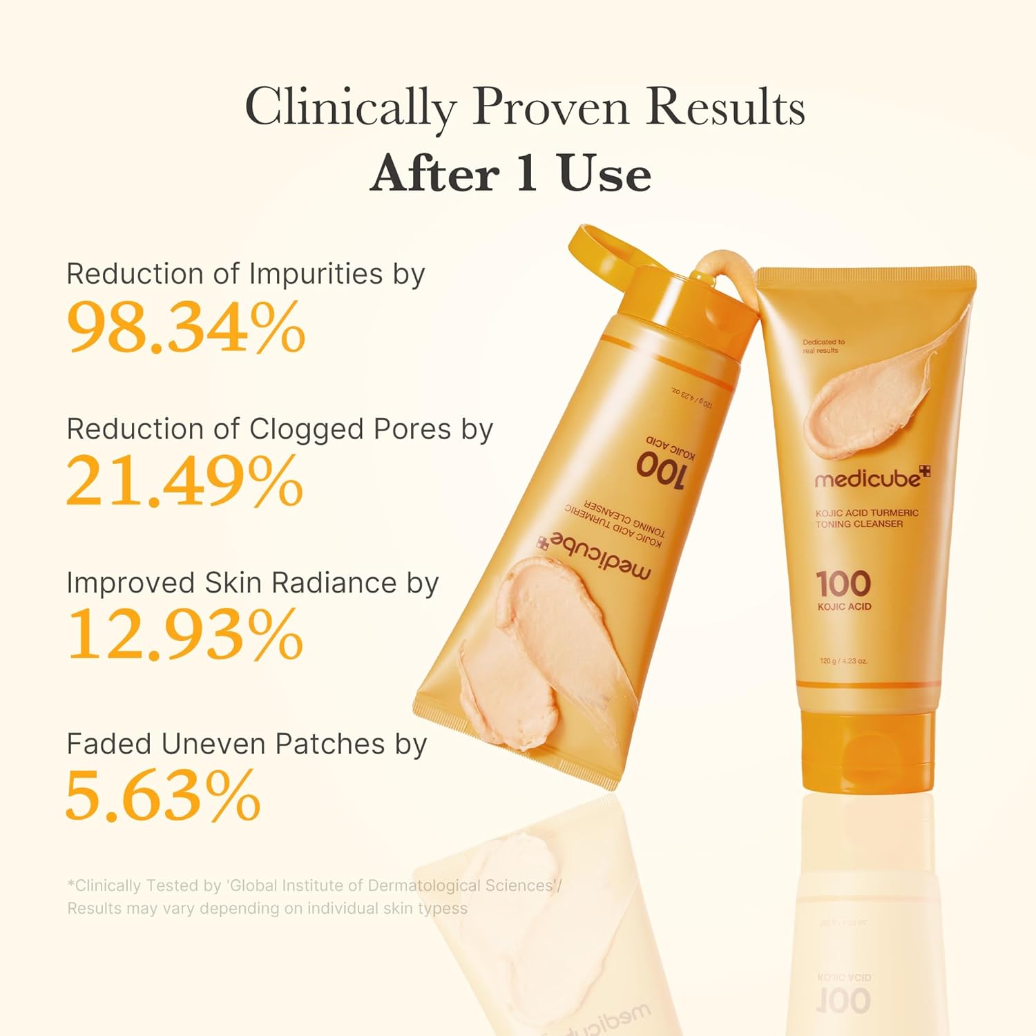 Kojic acid tumeric toning cleanser (120g)