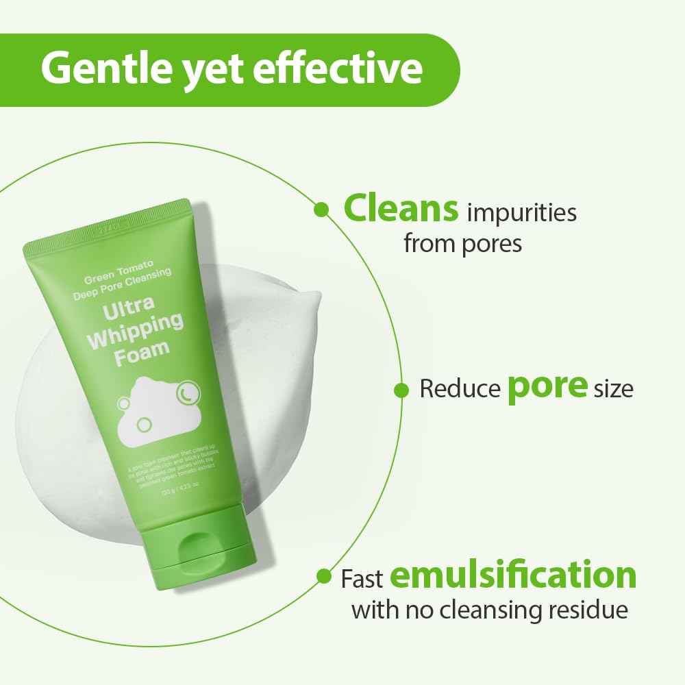 Green Tomato Deep Pore Double Cleansing Duo (200ml + 120g)