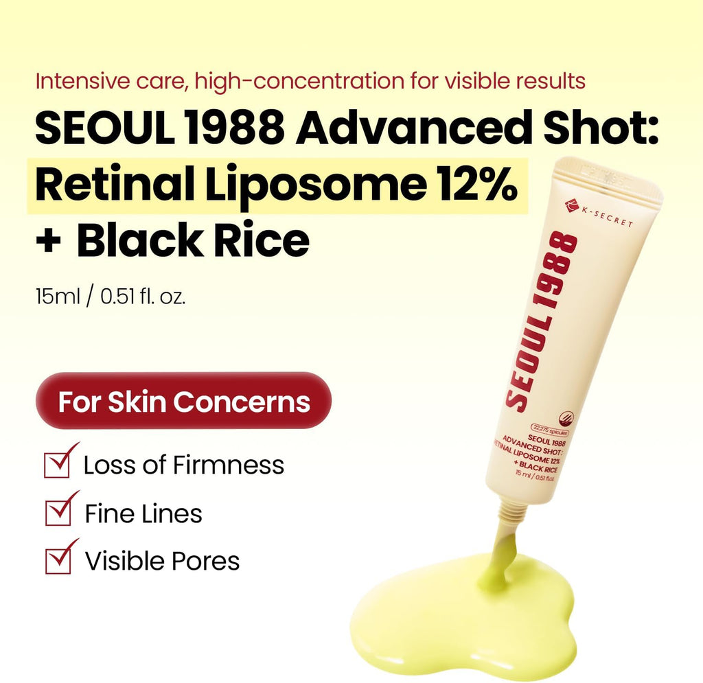 K-Secret SEOUL 1988 Advanced Shot Retinal Liposome 12% + Black Rice (15ml)