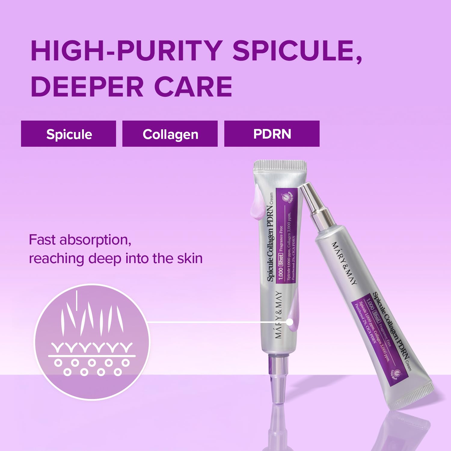 Mary&May Spicule Collagen PDRN Cream (15g)