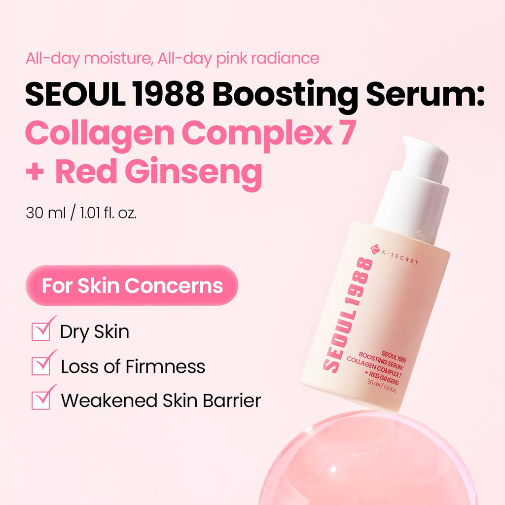 K-Secret SEOUL 1988 Collagen Complex 7 + Red Ginseng Boosting Serum (30ml)