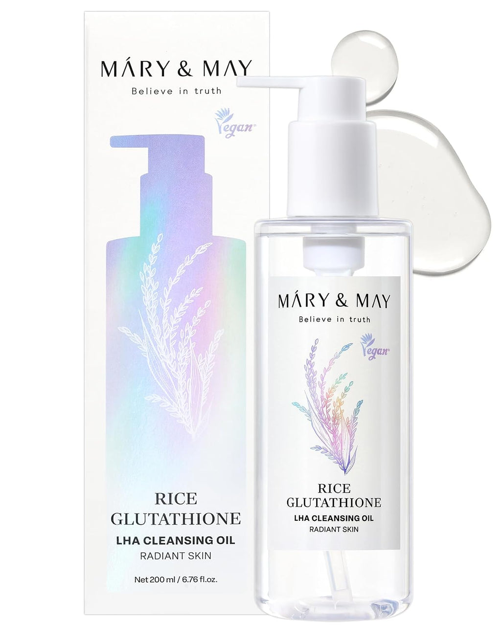 Mary&May Rice Glutathione LHA Cleansing Oil (200ml)