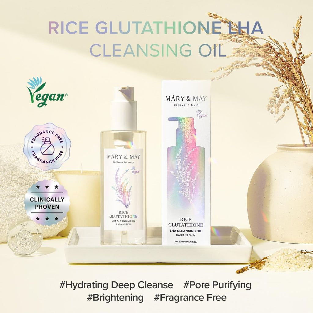 Mary&May Rice Glutathione LHA Cleansing Oil (200ml)