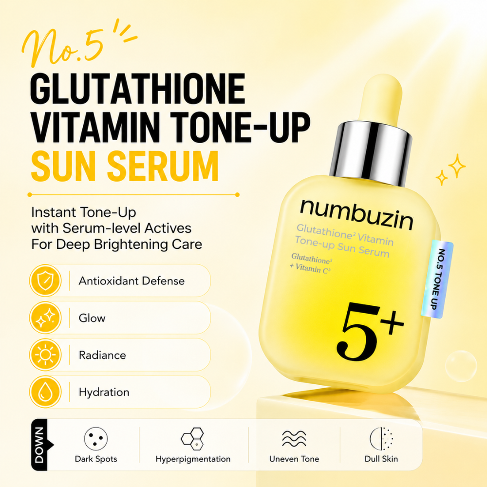No.5 Glutathione Vitamin Tone-up Sun Serum (30ml)