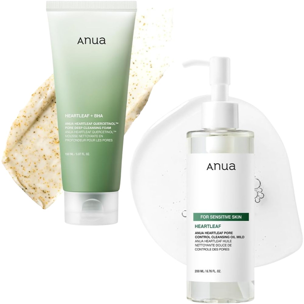 Anua Heartleaf Pore Control Double Cleansing Duo Set (350ml)