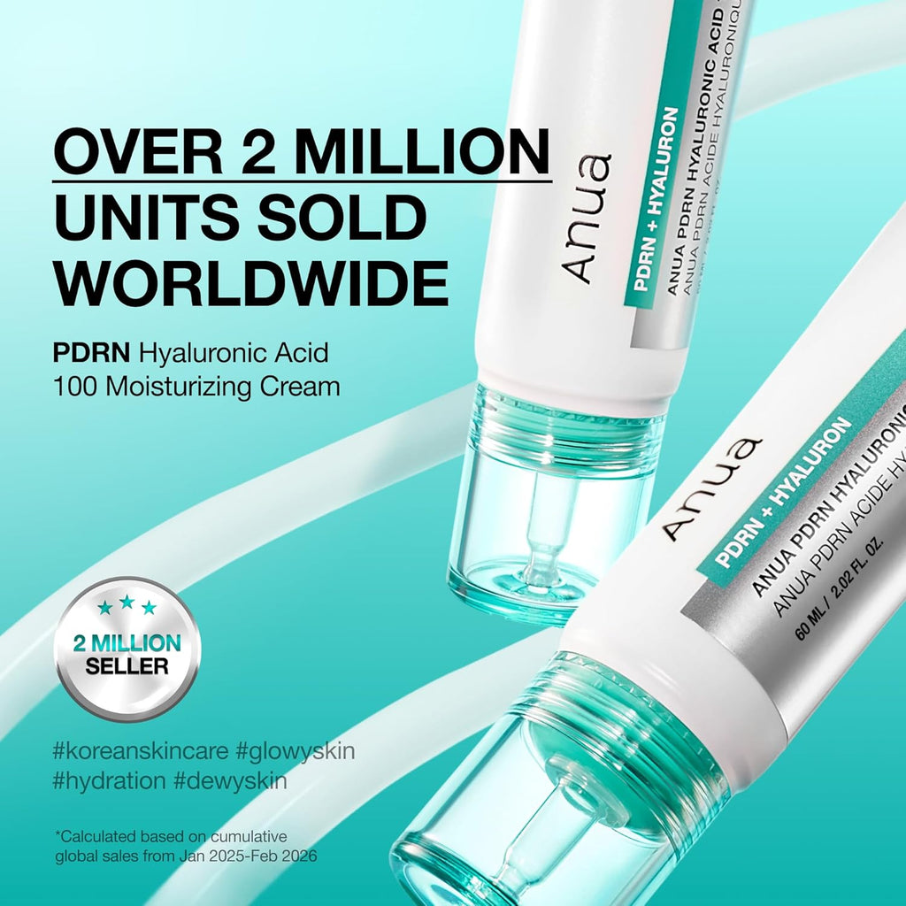 Anua PDRN + Hyaluronic Acid 100 Moisturizing Cream (60ml)