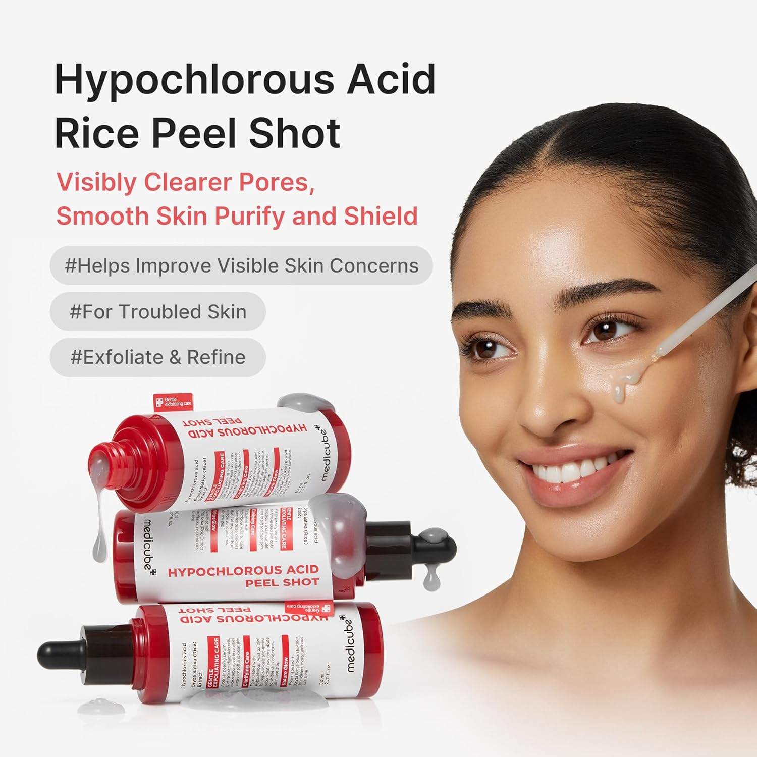 Medicube hypochlorous acid rice peel shot (80ml)