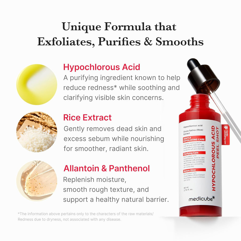 Medicube hypochlorous acid rice peel shot (80ml)