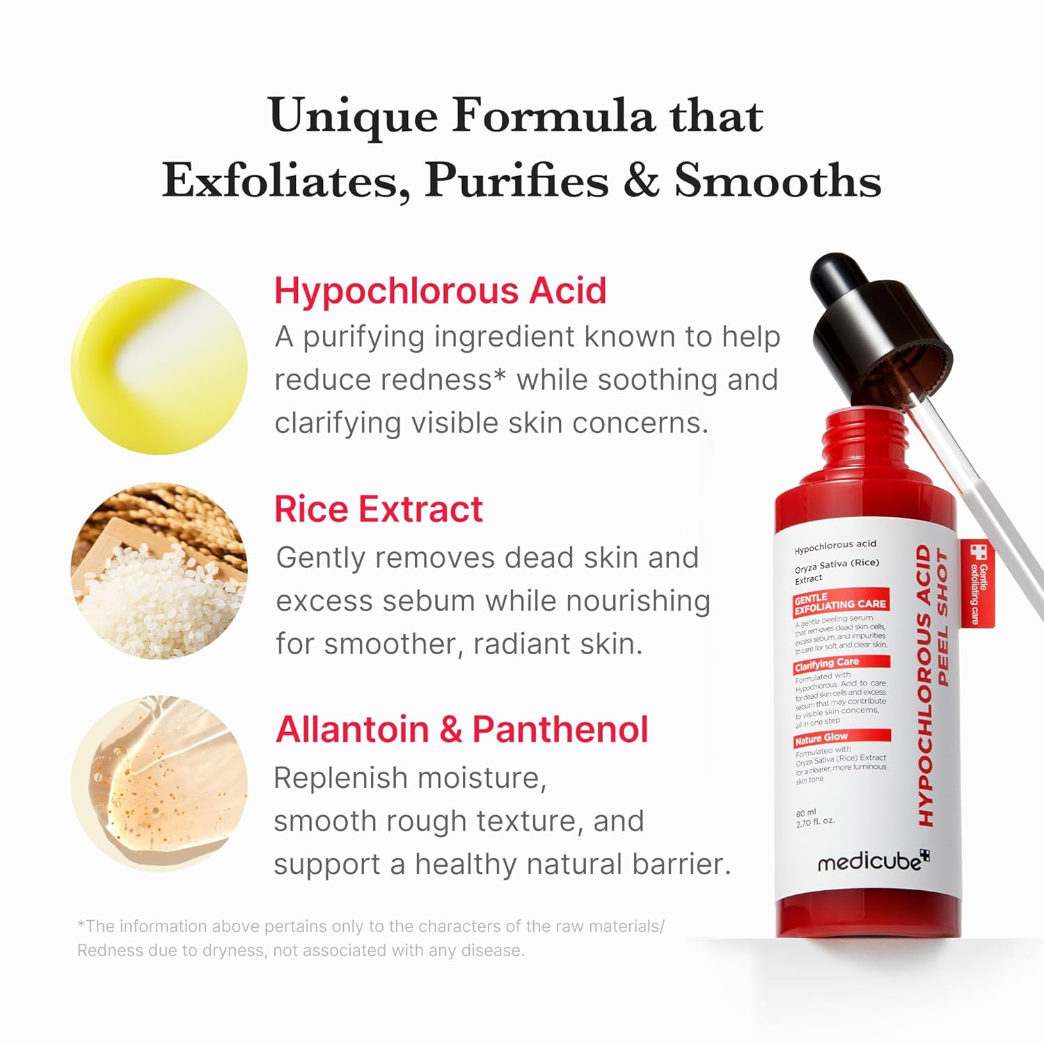Medicube hypochlorous acid rice peel shot (80ml)