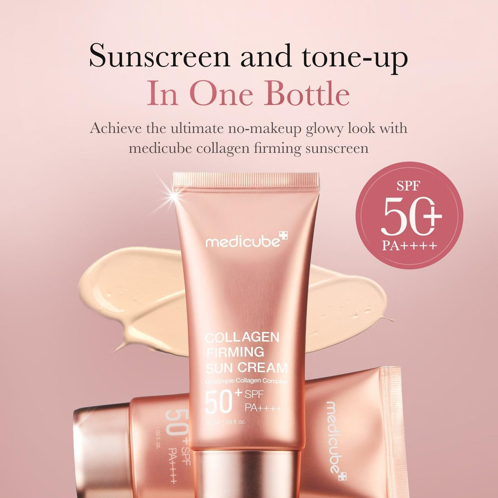 Medicube 3-in-1 Collagen Tone-up Firming Sun Cream SPF 50+ PA++++ (50ml)