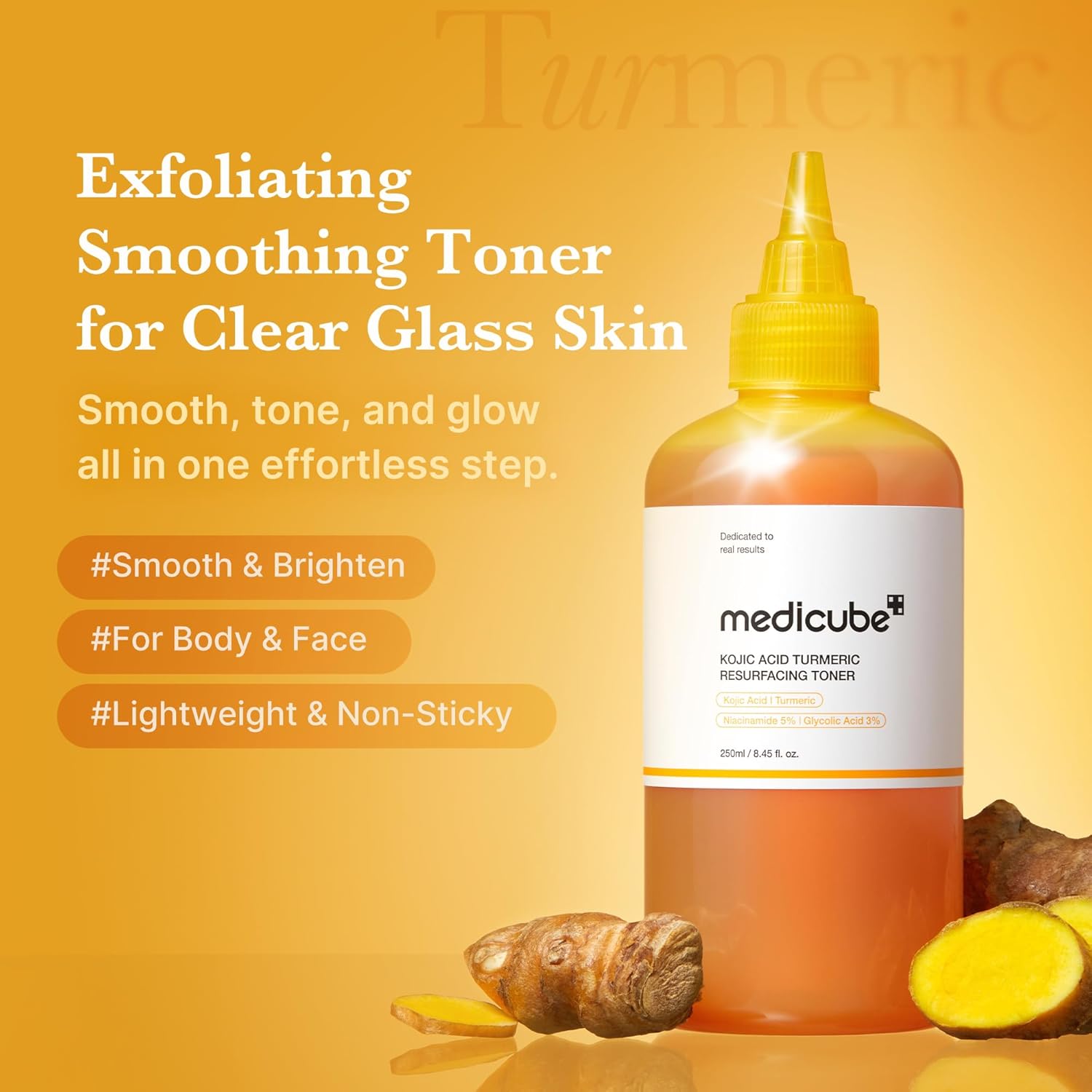 Kojic Acid Tumeric Resurfacing Toner (250ml)