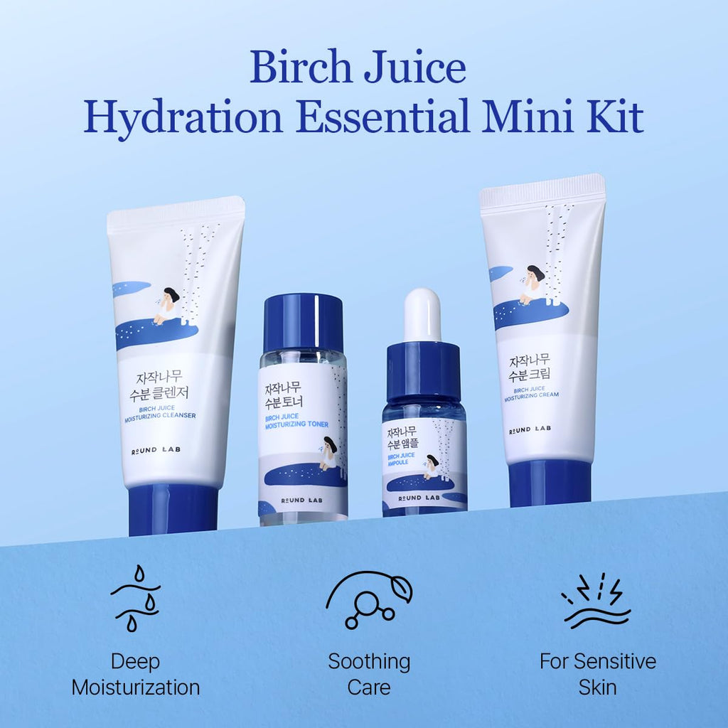 Round Lab Birch Juice Travel Kit - 4pc
