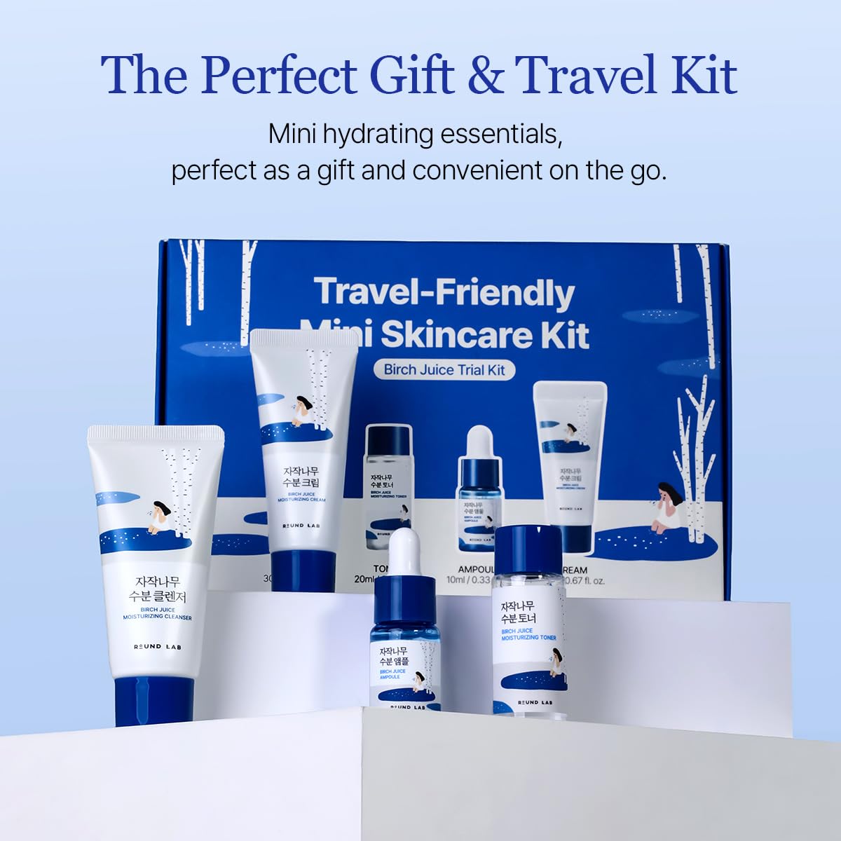 Round Lab Birch Juice Travel Kit - 4pc