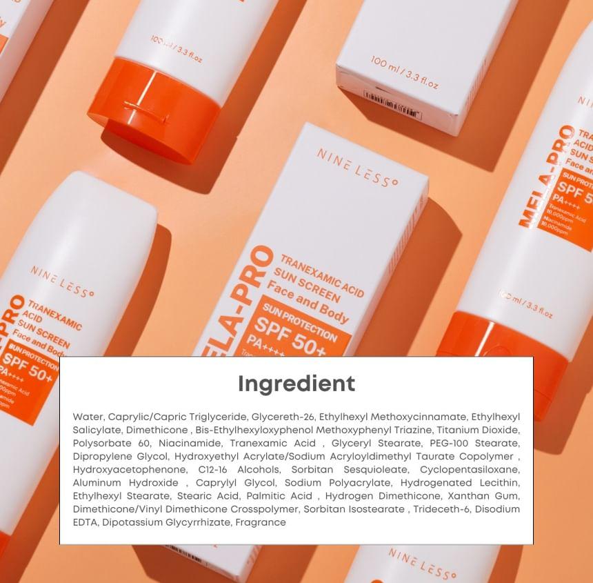 Nineless Mela-Pro TXA Sun Screen SPF 50+ PA++++ (100ml)