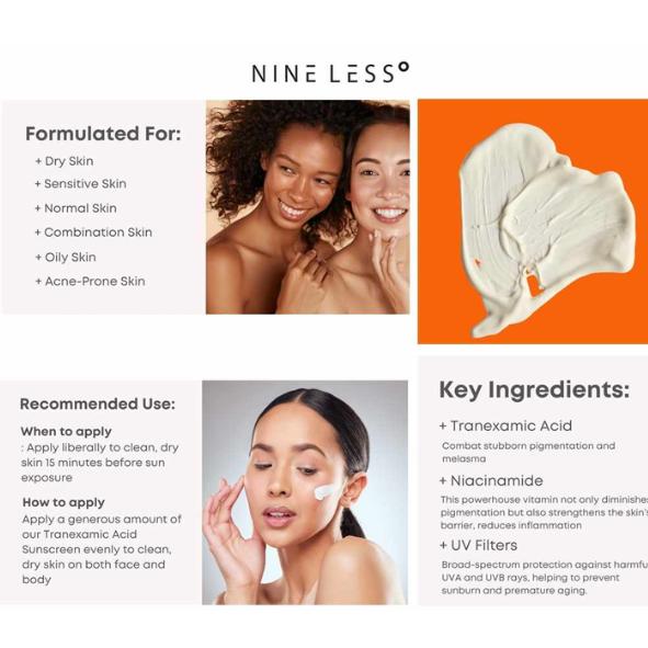 Nineless Mela-Pro TXA Sun Screen SPF 50+ PA++++ (100ml)